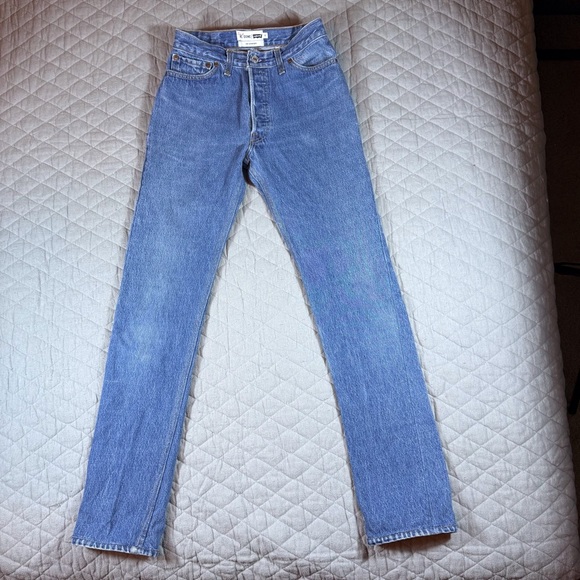 RE/DONE The CRAWFORD Straight Leg Women’s Jeans Classic Blue size 24 - Picture 4 of 15